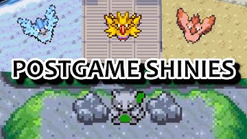 Shiny Legendary Pokémon in FireRed & LeafGreen + Beating the Elite 4 with Full Shiny Teams!