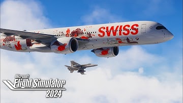 Flight Simulator 2024 + Swiss A350 Delivery | Toulouse ✈ Zurich