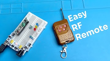 Easiest Way to Add RF Remote Control to Arduino Projects | YK04 Module