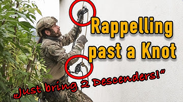 Rappel past a Knot with two Descenders