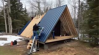 TIMELAPSE - Man Builds a STUNNING CABIN in the Wilderness | by @CraigNakamotoConstruction