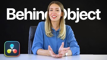 How To Add Text Behind Objects in DaVinci Resolve