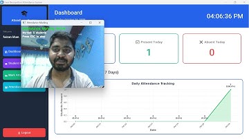Face Recognition Attendance System in Python | DeepFace + OpenCV + CustomTkinter + MySQL