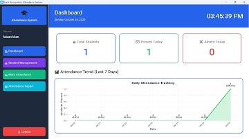 Face Recognition Attendance System in Python | DeepFace + OpenCV + CustomTkinter + MySQL