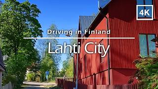 Driving in Lahti neighbourhood, Finland - 4K