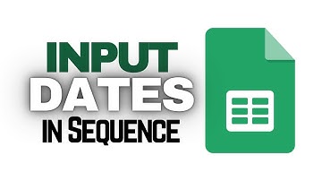 Automatisch datums invullen met SEQUENCE | Google Sheets (functies)