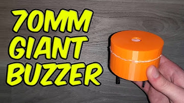 Normal Buzzers Are Tiny—So I Made a 70mm Beast