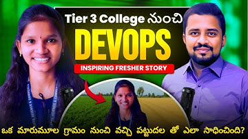 Tier-3 Fresher to DevOps Engineer? 😱 2025 Real Success Story (Telugu) | Tough Market Truth