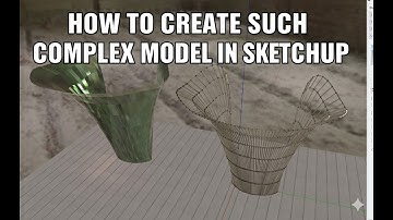 create complex FACADE IN SKETCHUP / sketchup tutorial ADVANCE