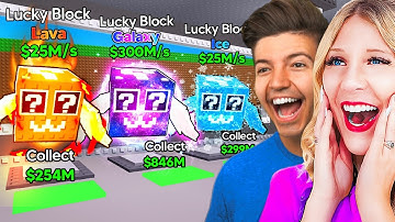 ELEMENTAL Lucky Block Race vs Preston!
