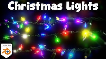 How to Make Christmas Lights with Geometry Nodes in Blender🎄