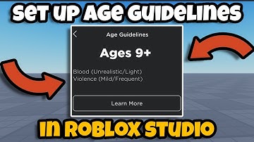 How to Add AGE GUIDELINES To Your Roblox Game! | Updated 2025