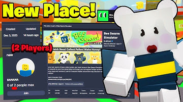 UPDATE NEWS! New Sub Place With 2 Server Size! Test Realm Soon? 1v1 Challenge? (Bee Swarm Simulator)