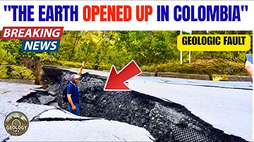 GEOLOGICAL FAULT CAUSES DISASTER IN COLOMBIA, RUNWAY IS SWALLOWED UP IN MINUTES