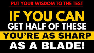 Your IQ is ABOVE 140 IF You Can GET 8 out of 30 For THIS #generalknowledge #quiz!