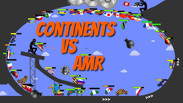 Continents VS. Amazing Marble Race - Country Cars - Continents 2025 - Algodoo