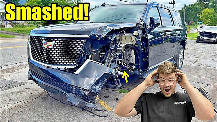 Rebuilding A Wrecked Cadillac Escade From The Salvage Auction!