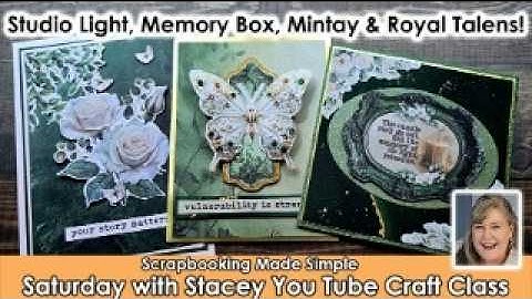 634 Memory Box Dies, Studio Light, Mintay & Royal Talens Ecoline make magic when used together