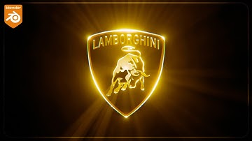 Volumetrische logo-onthullingsanimatie in Blender 5.0