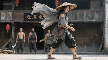 最新武俠電影！惡霸欺負酒館女顧客，怎料她功夫高深，一招秒殺！#動作#武俠 #功夫