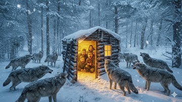 Surviving a Deadly Blizzard | -40°C Trapped Snowstorm and wolves, I