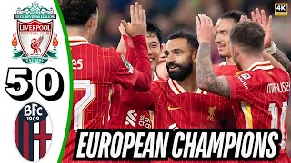 Liverpool vs Bologna 5-0 All Goals & Highlights UEFA Champions League