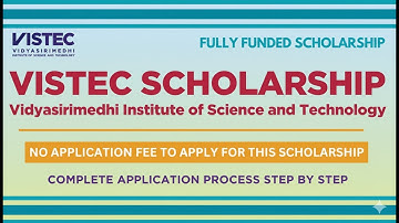 VISTEC Scholarship 2025-2026: Fully Funded in Thailand (No Fee!)