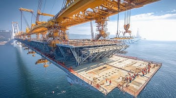 Incredible Epic Suspension Bridge Construction Process - Biggest Prestress Girder Bridge Technology