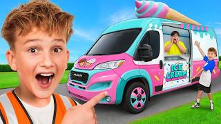 I built a SECRET ice cream truck!