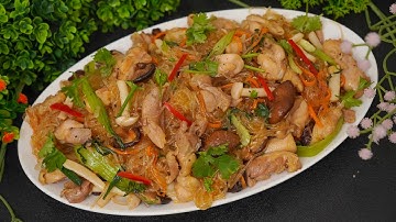 MIẾN XÀO GÀ BUNG TƠI KHÔNG DÍNH – Sợi Dai Bóng Mượt, Đậm Vị Chuẩn Quán | Bếp Nhà Giang