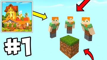 Craft Building City Loki One Block New Multiplayer Survival Series - Walkthrough Gameplay Part 1