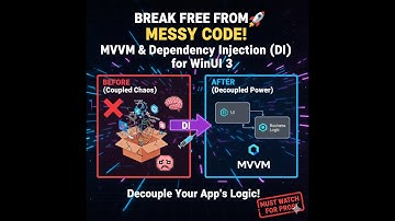 الطريقة الصحيحة لفك الارتباط بين الواجهة و البزنس لوجيك باستخدام DI & MVVM