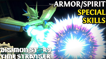 All Armor & Spirit Digimon Special Skills | Digimon Story Time Stranger | Hybrid | Signature Moves