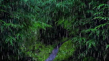 Rain Sounds for Sleep in Relaxing Rainforest