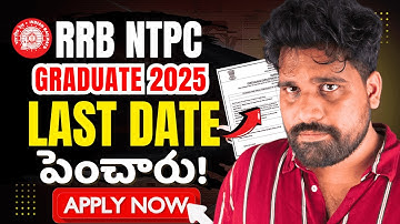RRB NTPC GRADUATE LEVEL FORM FILL UP 2025 🔥🚆 LAST DATE EXTENDED 🔥 APPLY ONLINE TEJUS SIR EXAM TRICKS