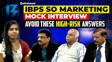 IBPS SO Marketing Officer Mock Interview 2025 | Avoid These High-Risk Answers | Oliveboard