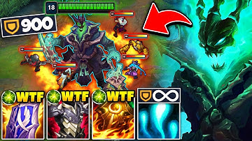 The enemy picked all ad champs, so I stacked 900 armor on Thresh (150,000 DAMAGE BLOCKED)