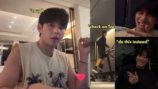 WHATTT?? SYNCRHONIZED APP ON TAEHYUNG AND JUNGKOOK TV? WHY ARE THESE TWO LIKE THIS?😭