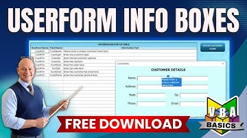 The NEW Way To Add Userform Help Pop-Ups in Excel – For VBA Beginners