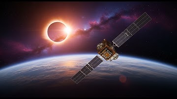 🌑 Total Solar Eclipse from Space | Starlink Satellite Captures April 8, 2024 Event