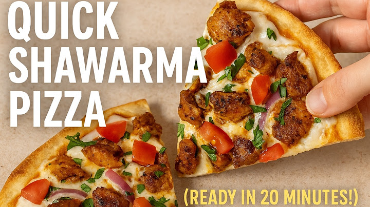 The Easiest Mediterranean Pizza With Creamy Shawarma Sauce