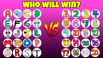ALPHABET LORE VS NUMBER LORE Marble Race Tournament - Who will win?