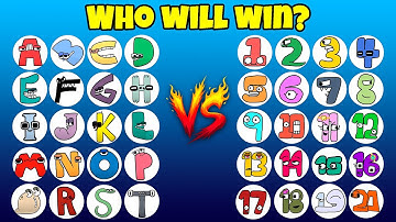 ALPHABET LORE VS NUMBER LORE Marble Race Tournament - Who will win?