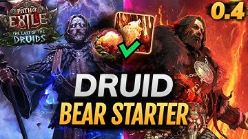 [PoE 2] My 0.4 Starter! BEAR Druid Build - IN DEPTH Shaman Leveling League Starter - Path of Exile 2