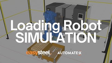 Robot Simulation CNC Loading