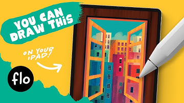 You Can Draw This Cozy Window View in Procreate 🪟 | Easy Tutorial for Beginners