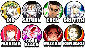 Every Evil Character In Anime