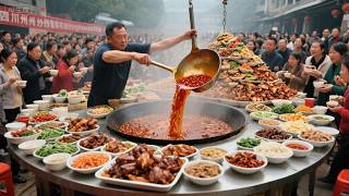 10-yuan-per-meal fast food with over 30 dishes at construction sites in Luzhou  Sichuan are free to