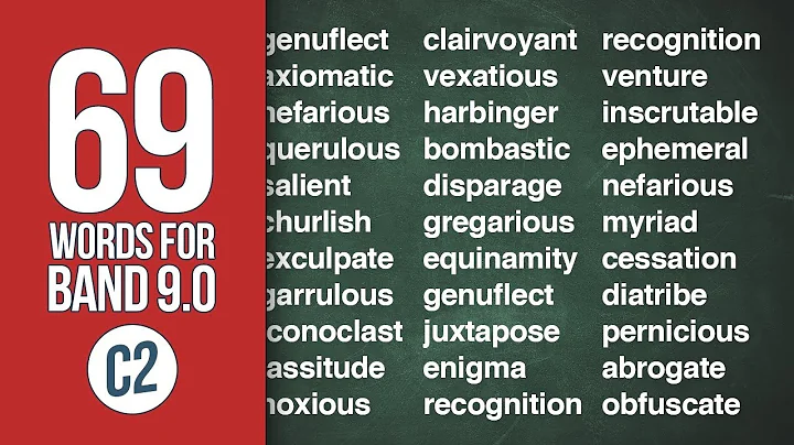 69 Advanced IELTS Words to Get a Band 9