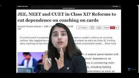 NEET 2026 New Rule? Govt Plans NEET Exam from Class 11? Full Update | Seep Pahuja